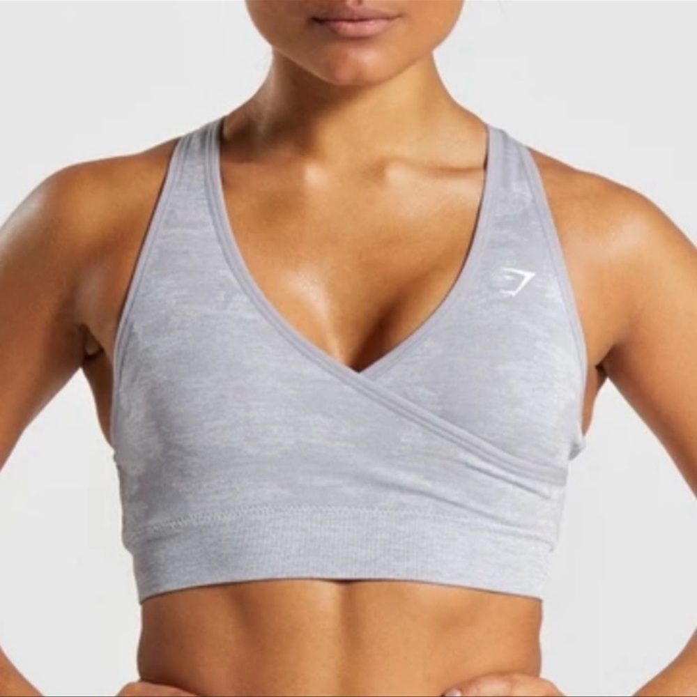 Gymshark Grey/Light Lilac Sports Bra